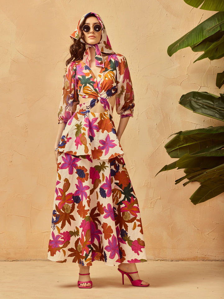 PARI GODESS RUFFLE MAXI