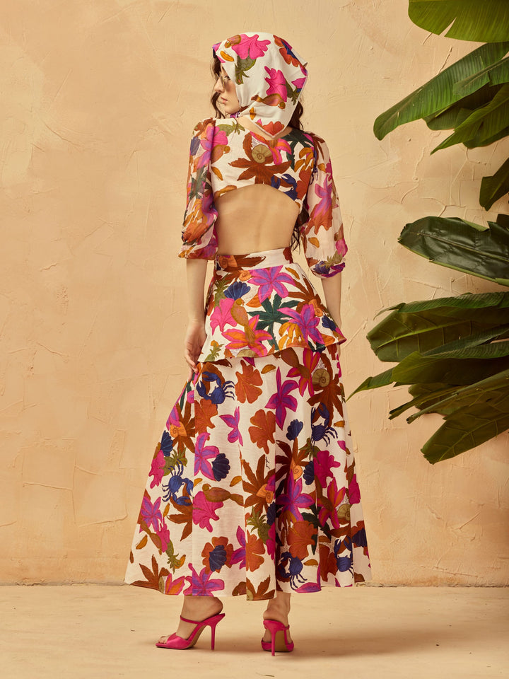 PARI GODESS RUFFLE MAXI