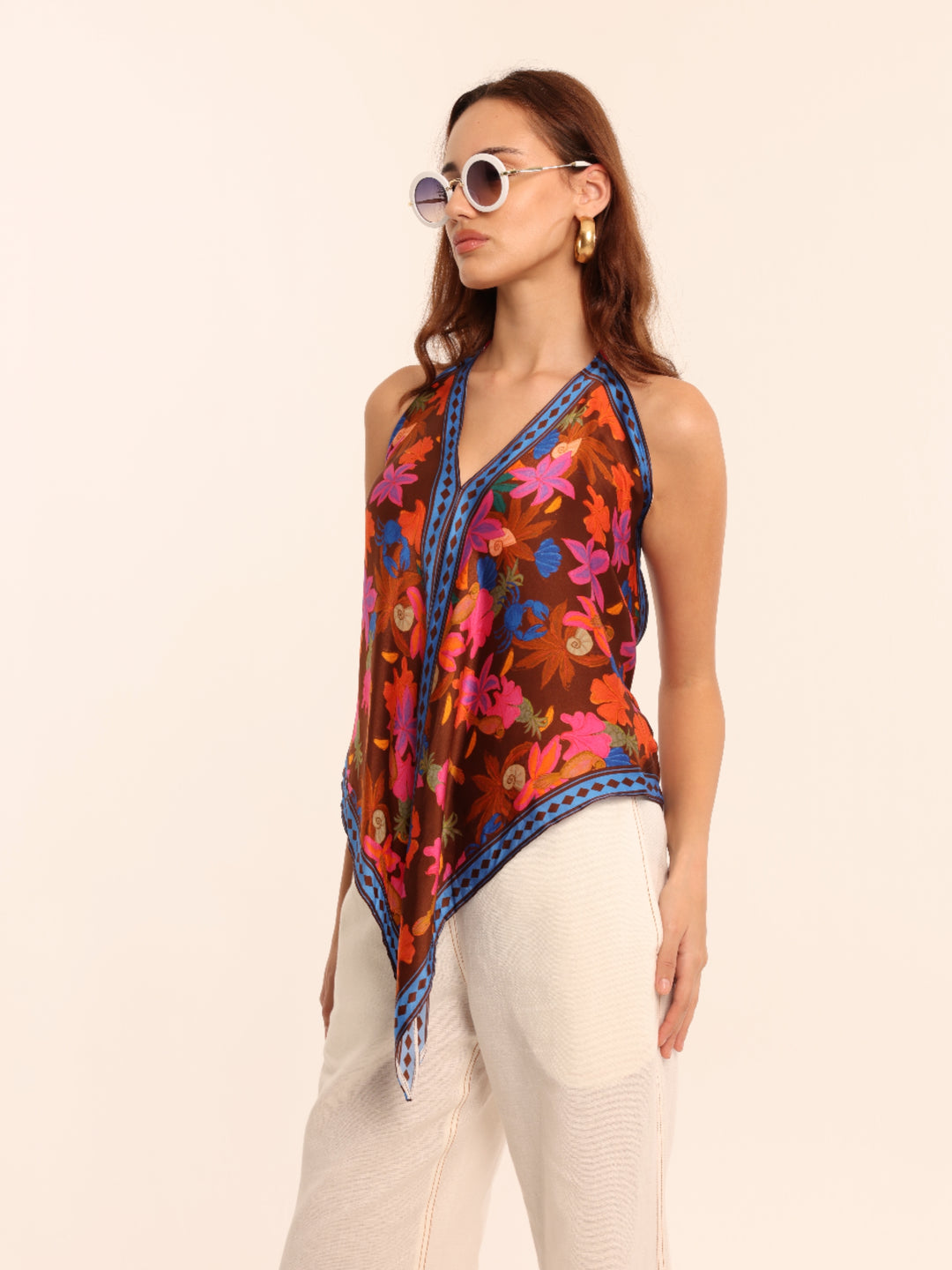 Devi Two Scarf Top