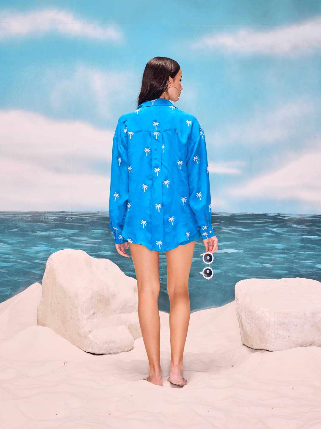 Neel Palm Shirt & Shorts Set