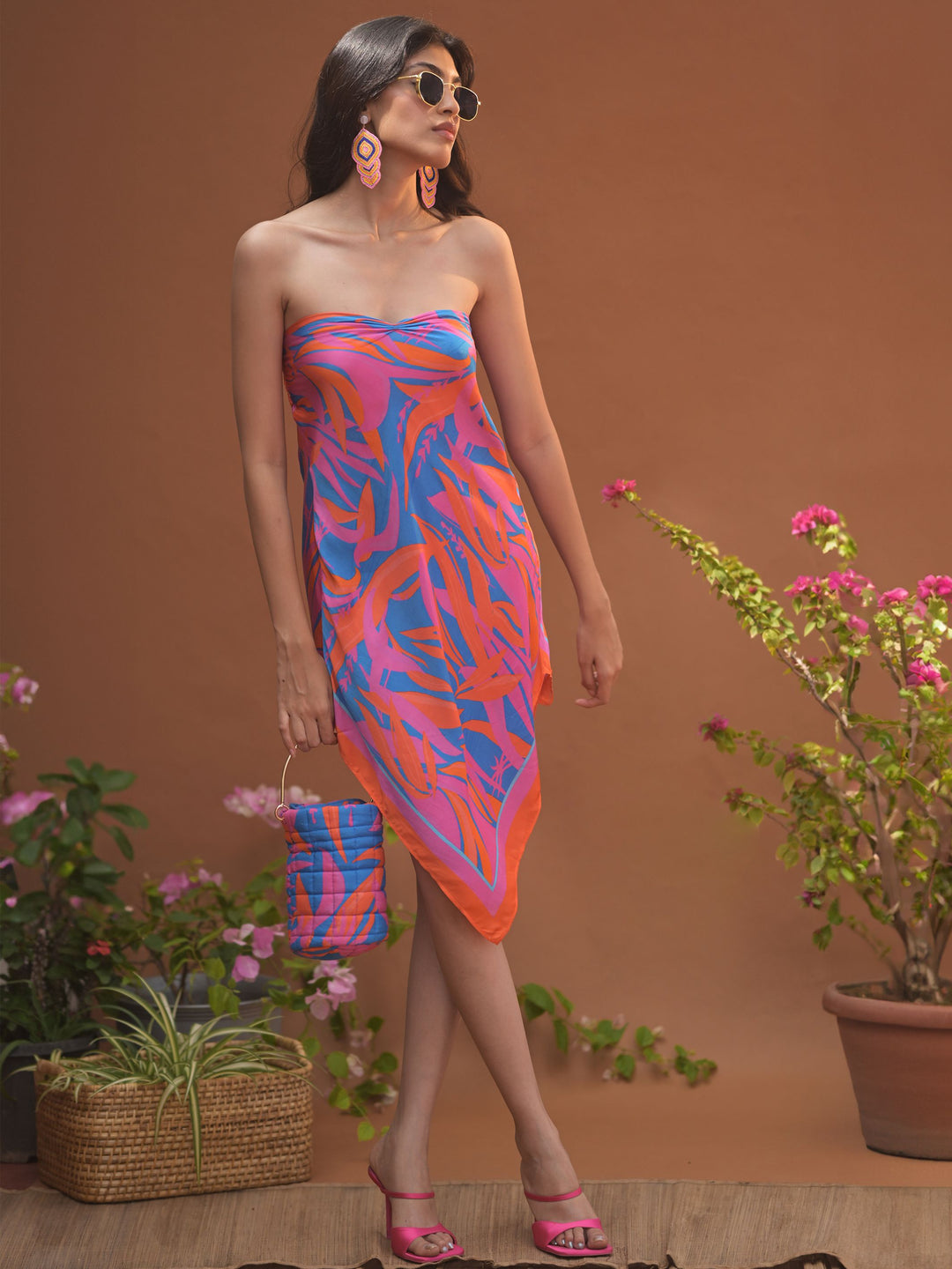 Leila Scarf Tube Dress