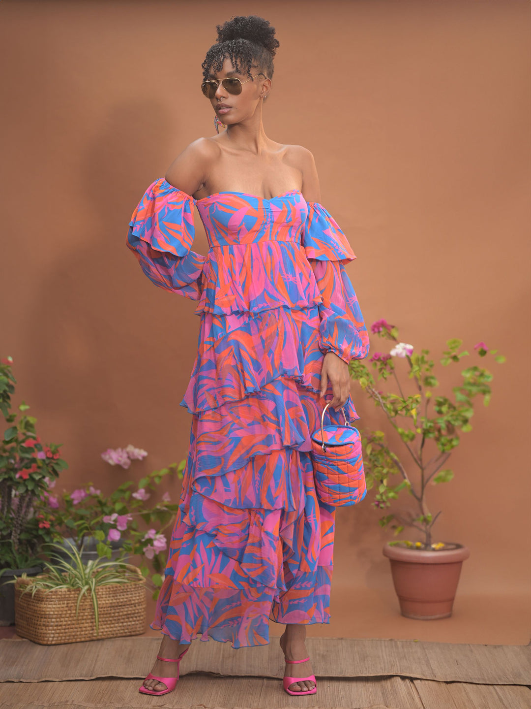 Leila Ruffled Maxi Dress