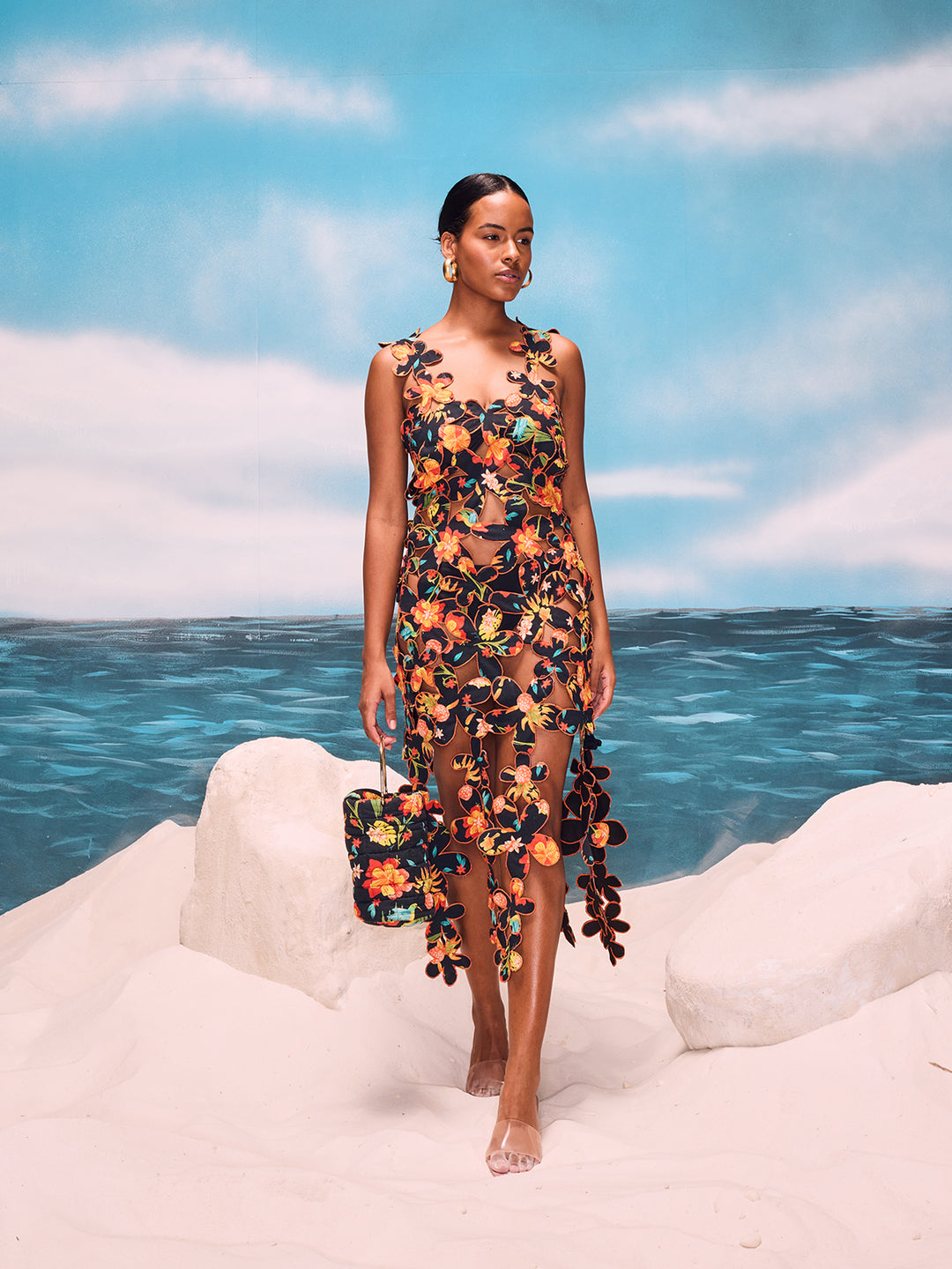Sitara Floral Cutwork Dress