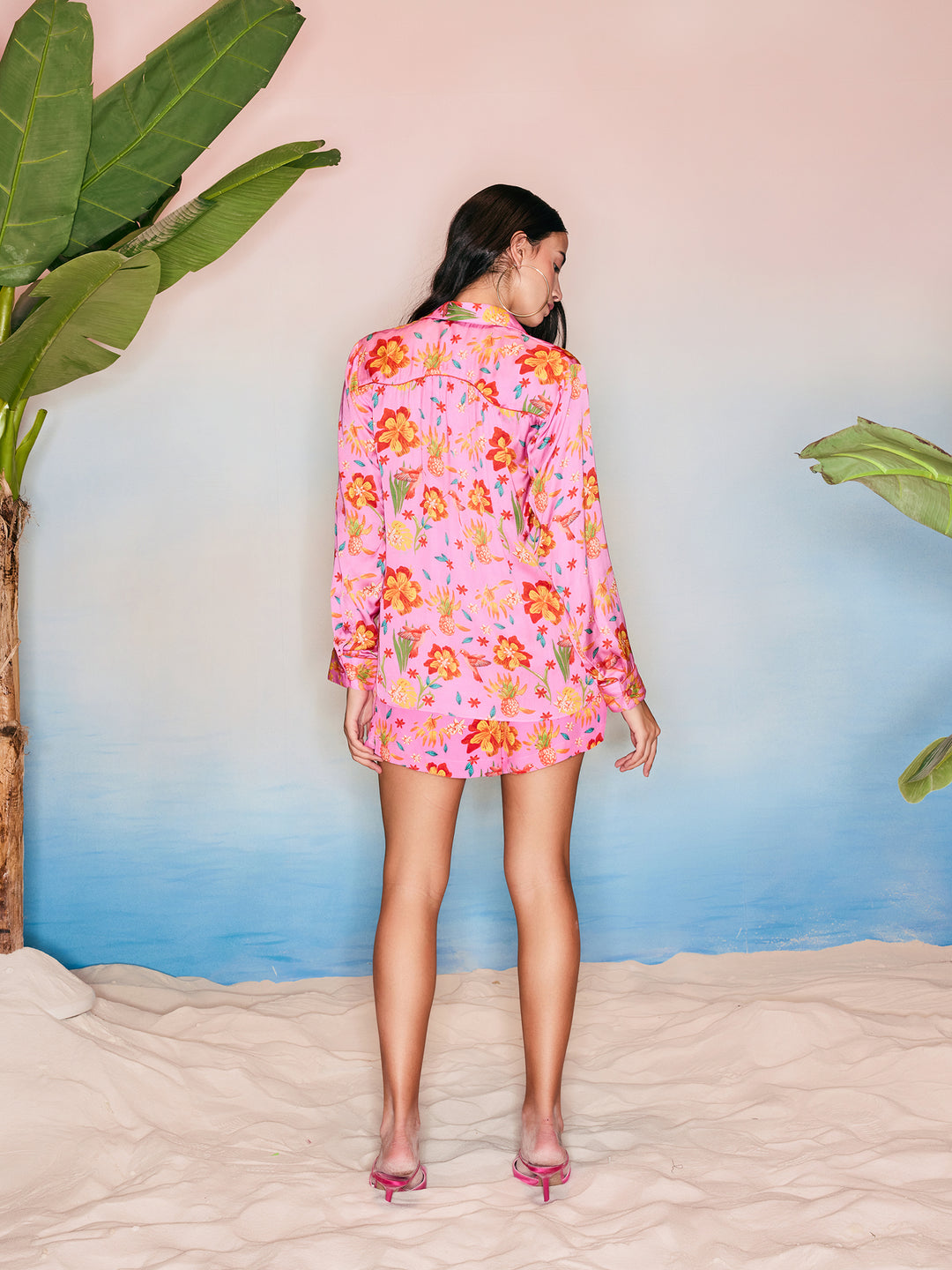 Nargis Button Down & Shorts Set