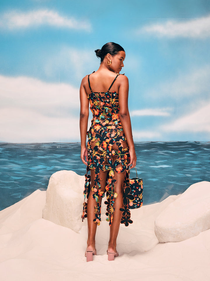 Sitara Floral Cutwork Dress