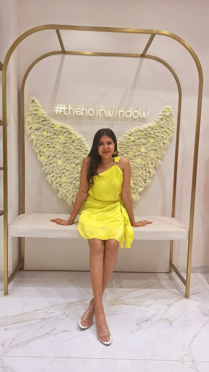 Sunshine Wrap One Shoulder Dress