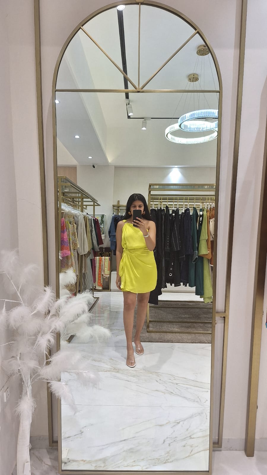 Sunshine Wrap One Shoulder Dress
