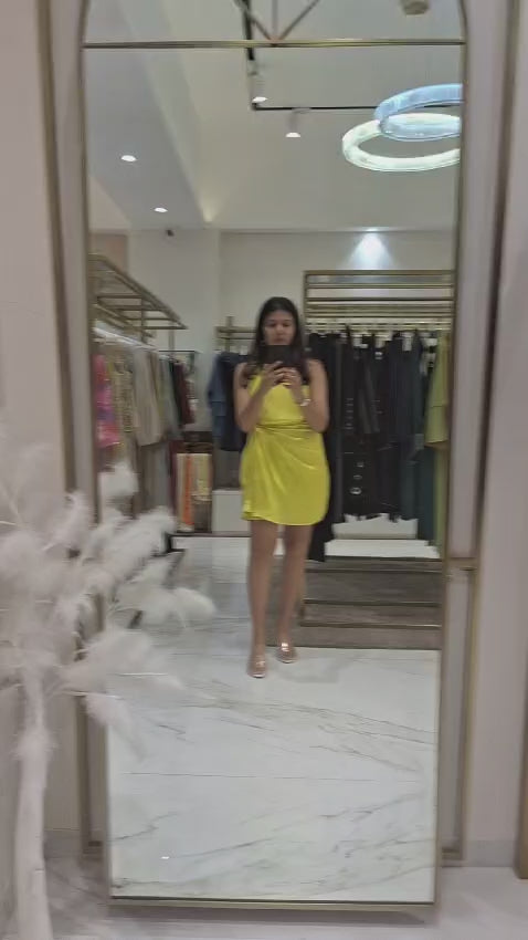Sunshine Wrap One Shoulder Dress