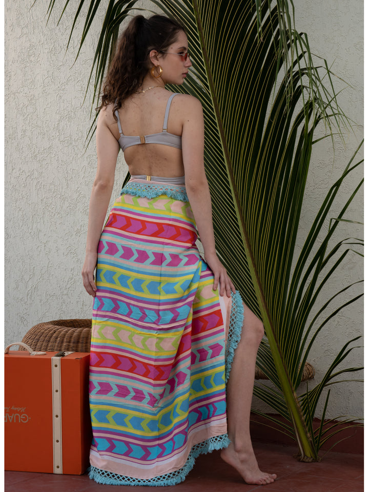 Juicy Cacti Scarf Wrap Coverup
