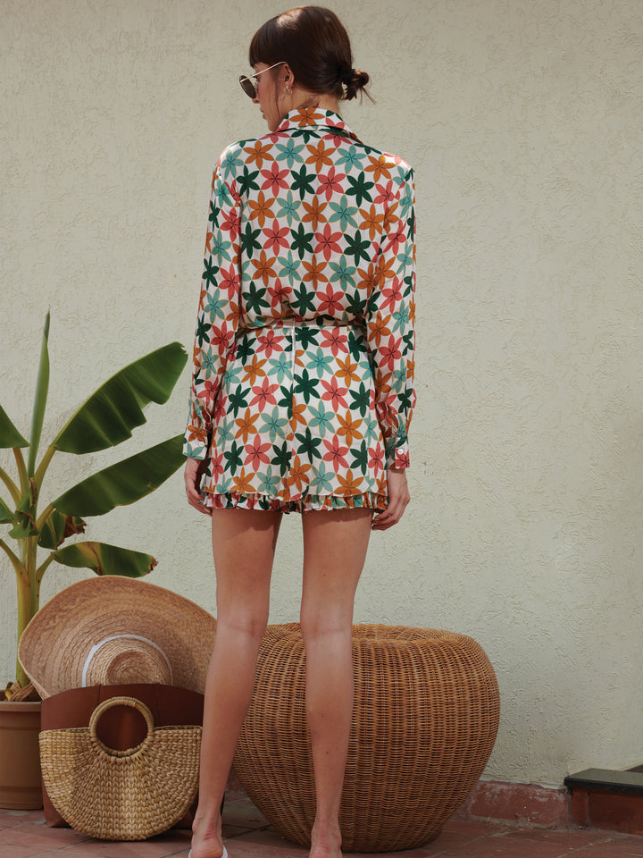 Delilah Button Down & Skort Set