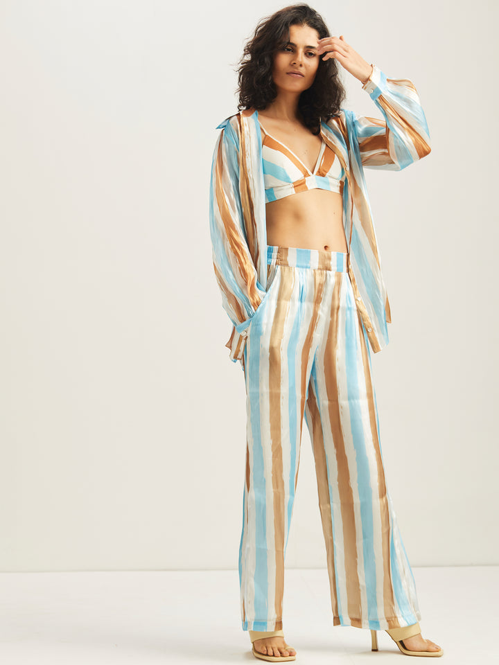 Dilara Organza Striped Shirt