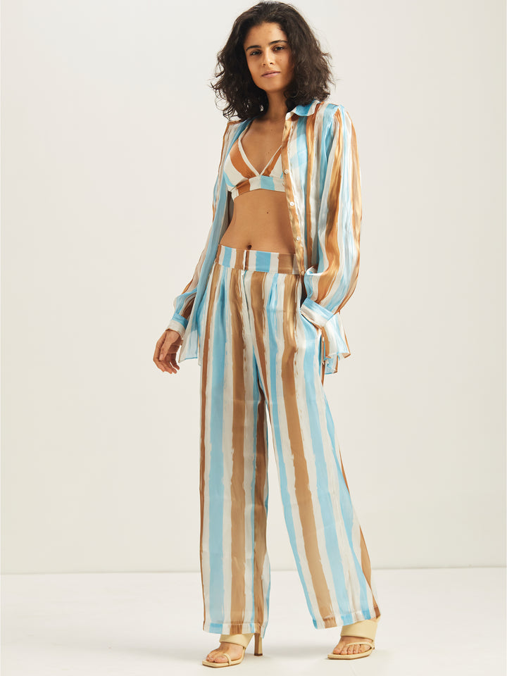 Dilara Organza Striped Shirt