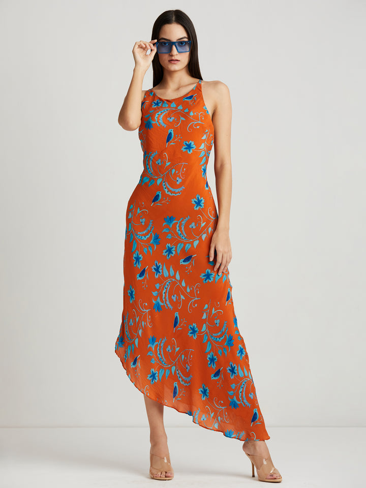 Melo Bias Maxi Dress