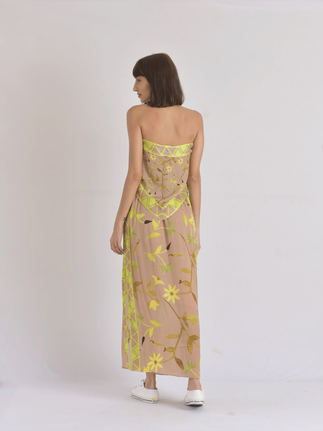 Maui Scarf Bandeau & Scarf Sarong Skirt Set (Earth)