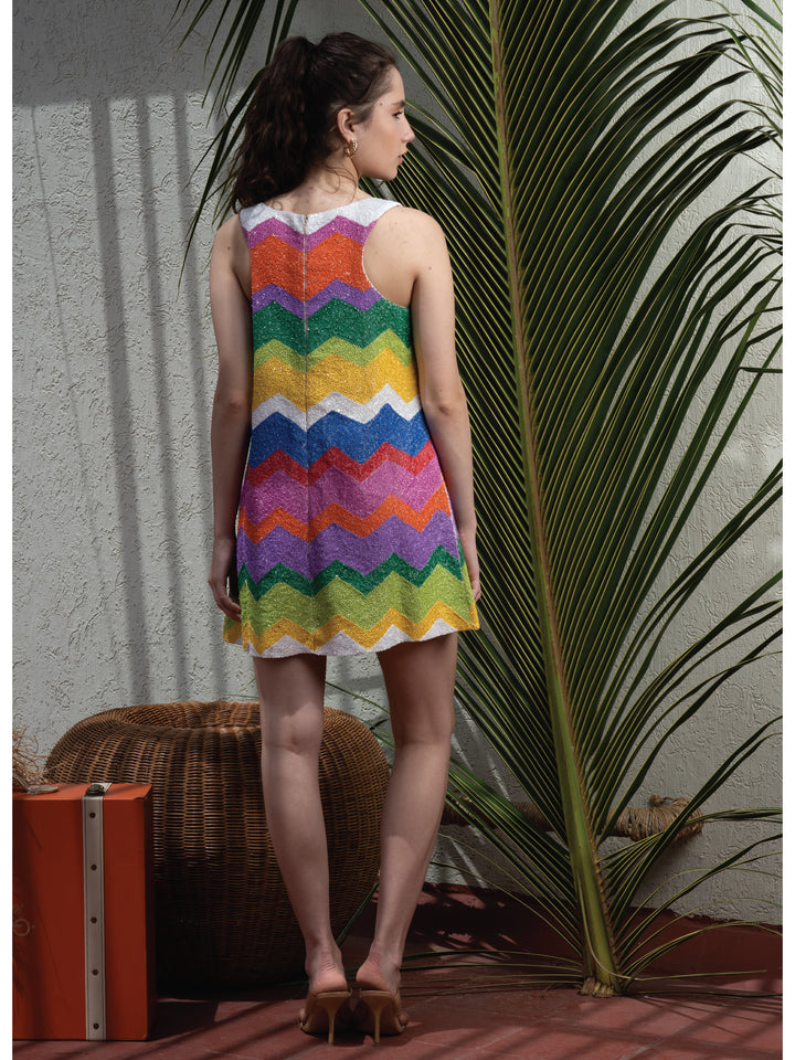Rodeo Multi Beaded Shift Dress