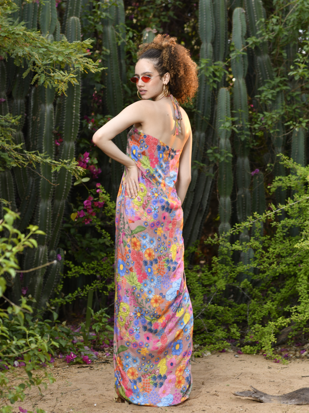 Jardin Draped Sarong Dress
