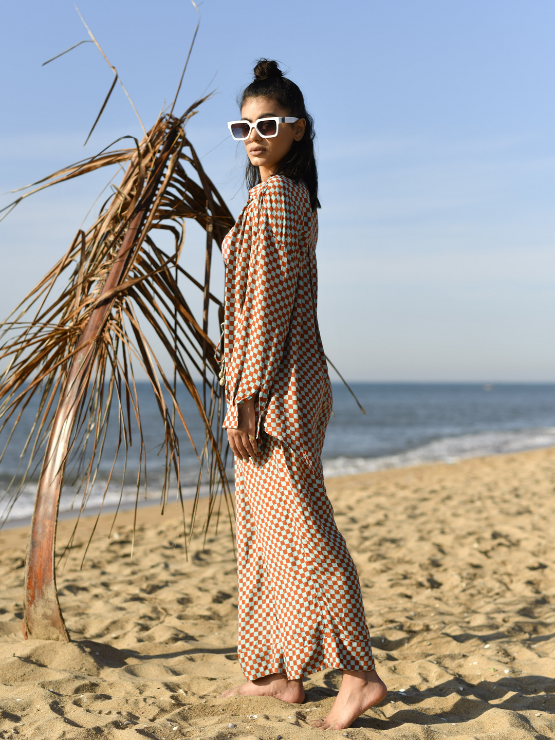 Moon Cactus Beach Button Down & Pants Set