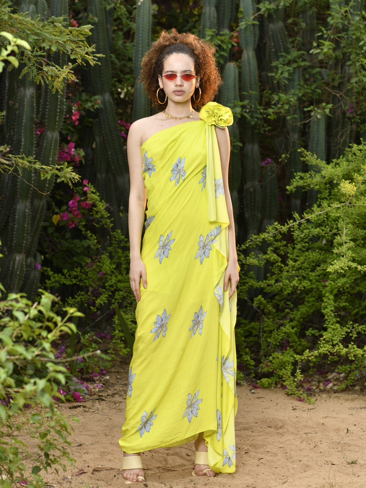 Iris Draped Toga Dress