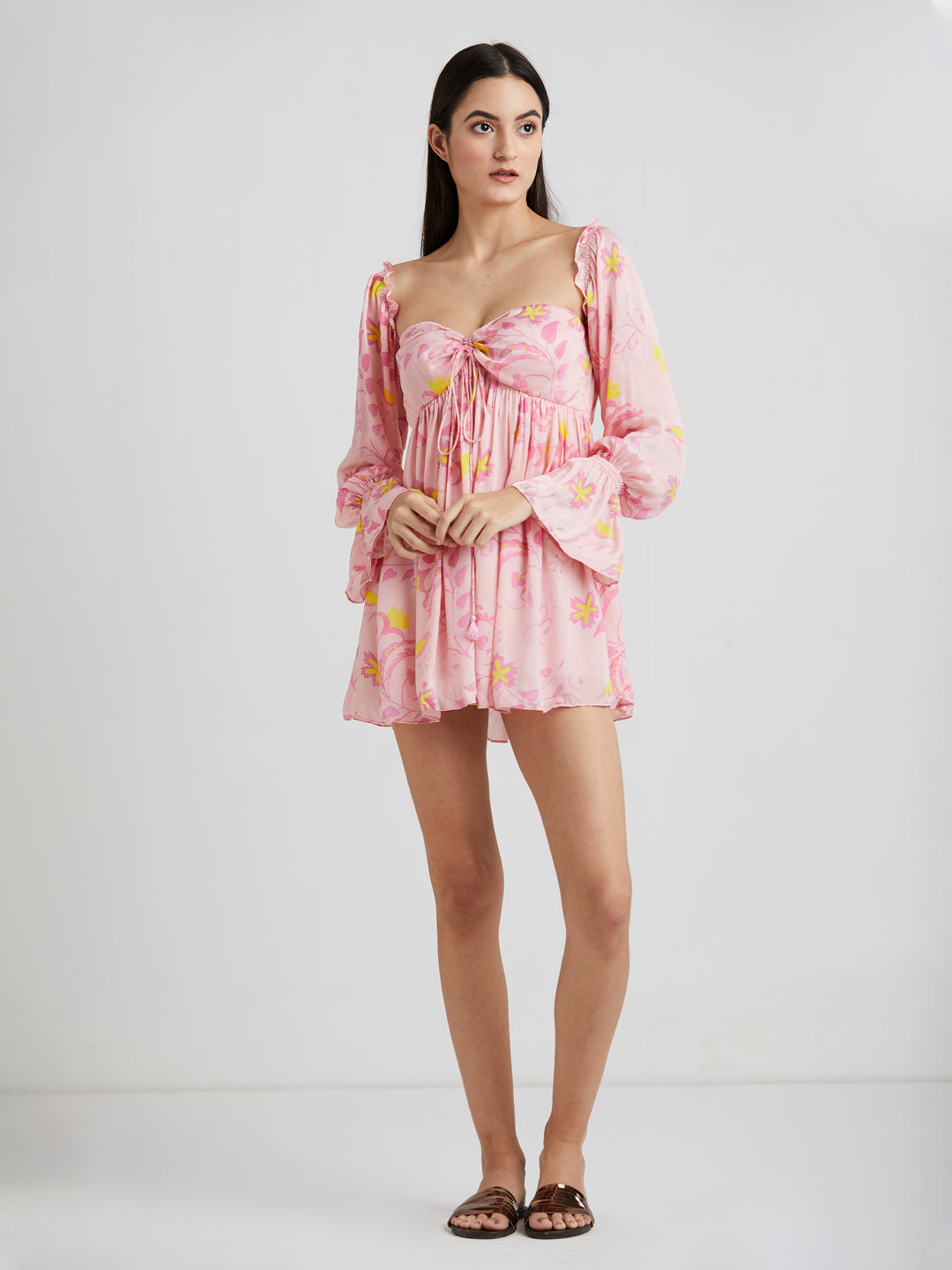 Maria Mini Dress (Pink)