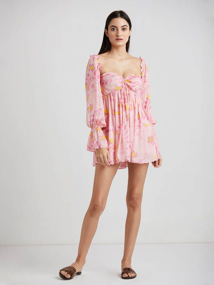 Maria Mini Dress (Pink)